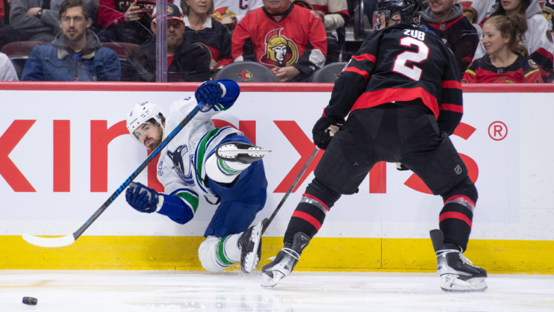 NHL: Vancouver Canucks at Ottawa Senators