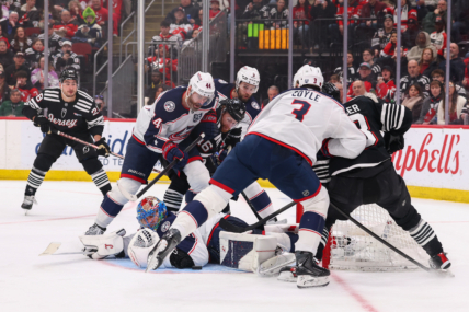 NHL: Columbus Blue Jackets at New Jersey Devils