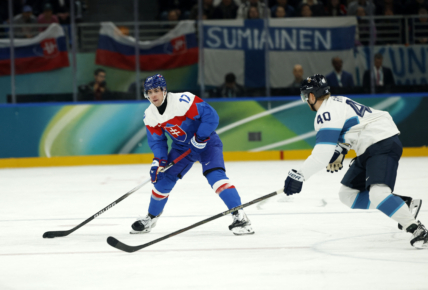 Olympics: Ice Hockey-Men Group B - SVK-FIN