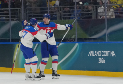 Olympics: Ice Hockey-Men Group B - SWE-SVK