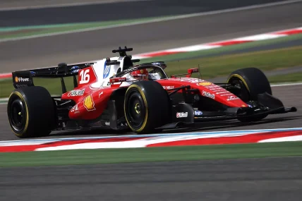 F1 testing Ferrari Charles Leclerc
