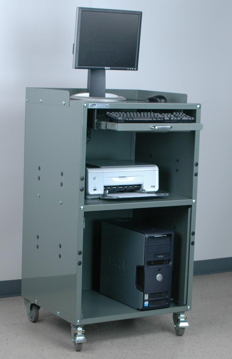 Stackbin Computer Stations Mobile Computer (Open Bottom)