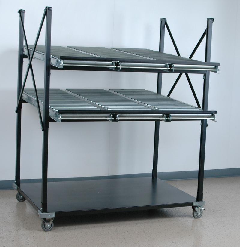 Stackbin Conveyor Units Flow Rack with Two Levels