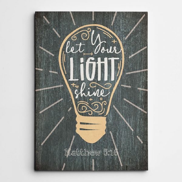 Let Your Light Shine Canvas Print