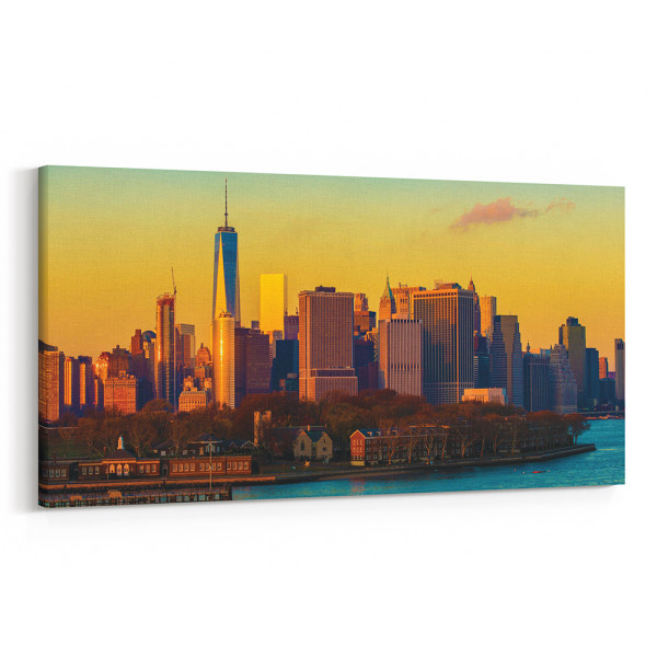 New York City Skyline Canvas Wall Art - Collection B