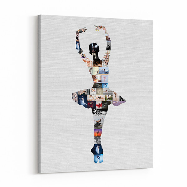 Dance Ballerina Photo Collage Canvas Print
