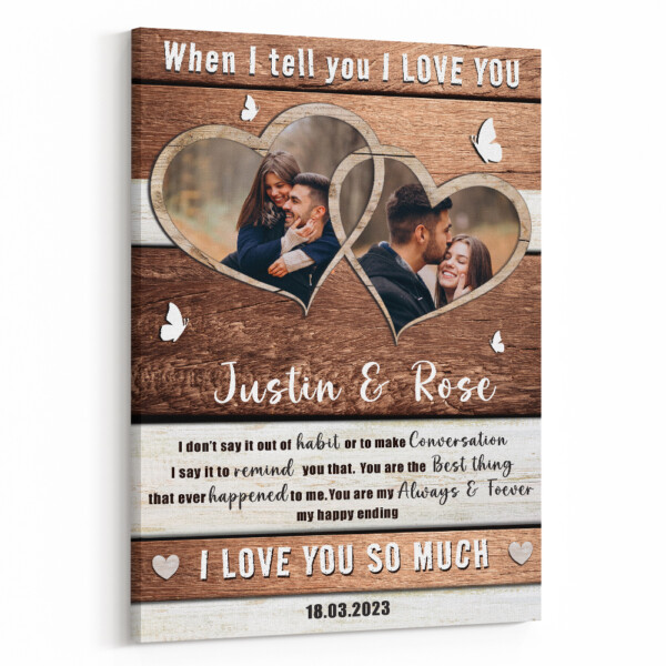 You Are My Always And Forever My Happy Ending Custom Canvas Print