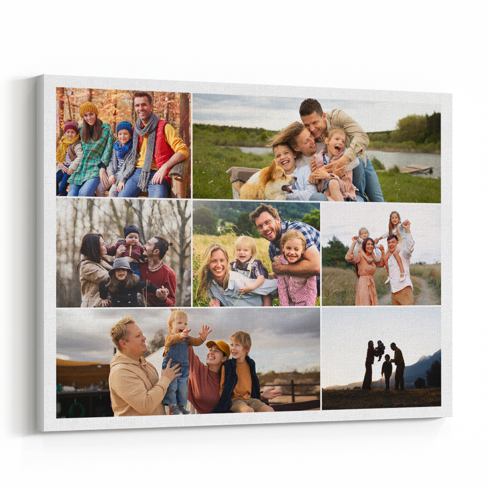 Jigsaw Collage Custom Canvas Print