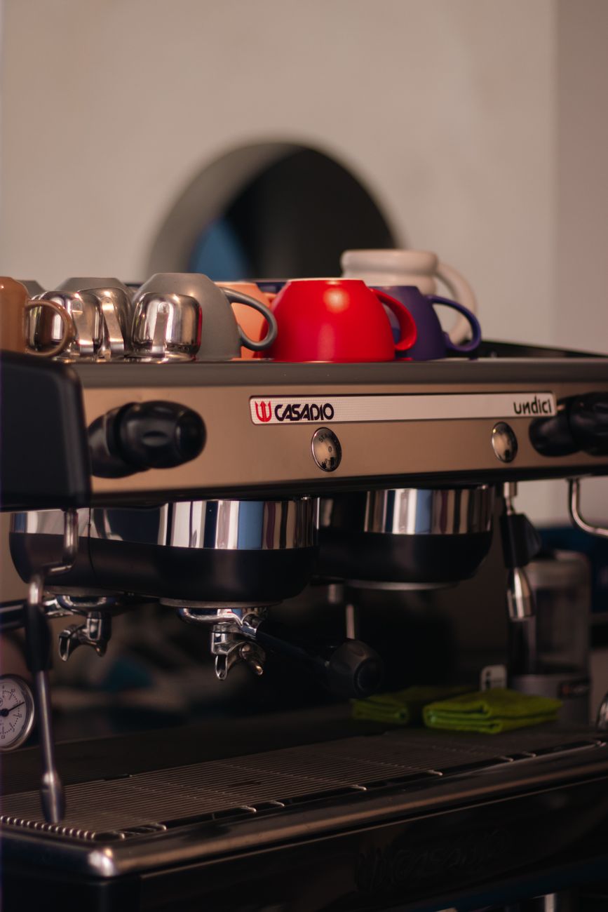 Espresso recién extraído