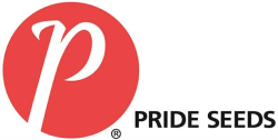 Red circular logo with a stylized 
