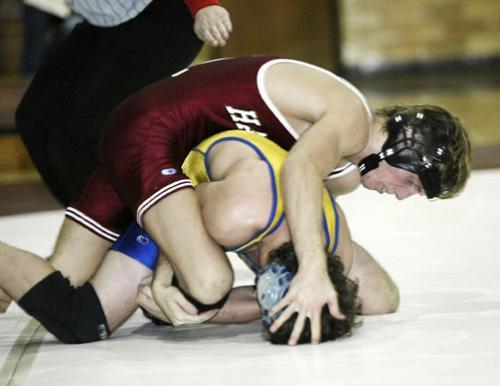 Sophomore Robbie Preston, wrestling at 125 lbs., orchestrated one of only two Crimson victories against Hofstra on Friday. Preston won his match 6-4 on a decision. 