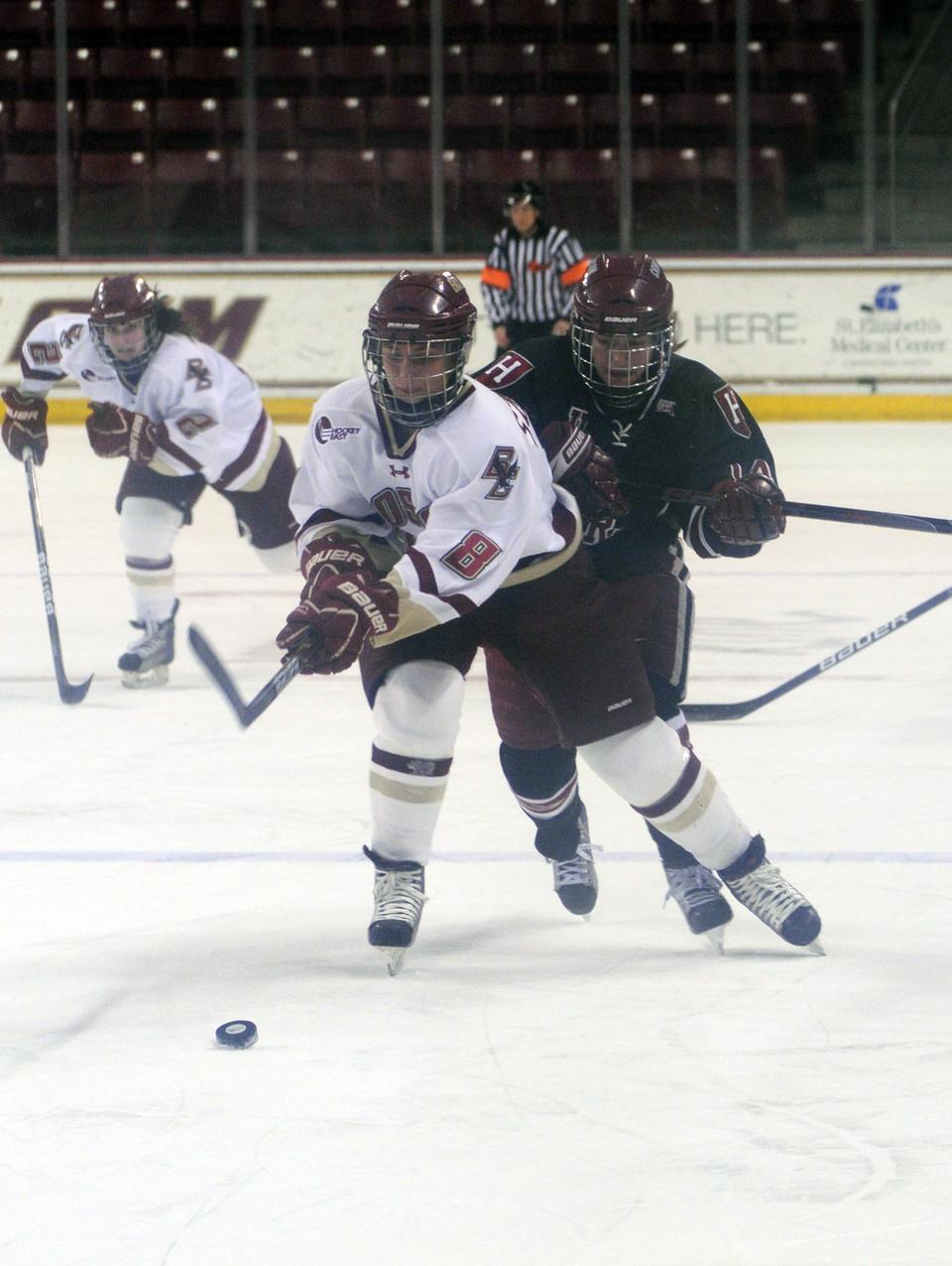 Beanpot Hockey B.C. Eagles edge out Crimson Sports The Harvard