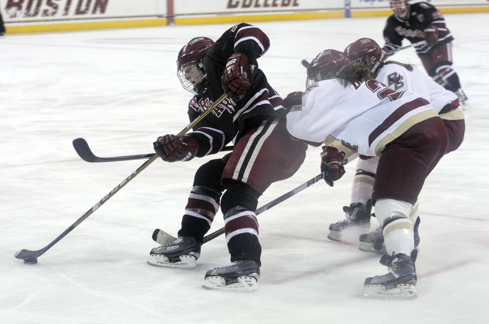 Beanpot Hockey B.C. Eagles edge out Crimson Sports The Harvard