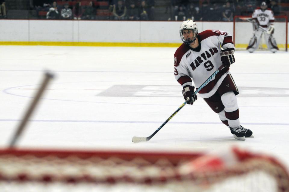 Junior Danny Biega will be a player to watch in Harvard's contest with Cornell tonight.
