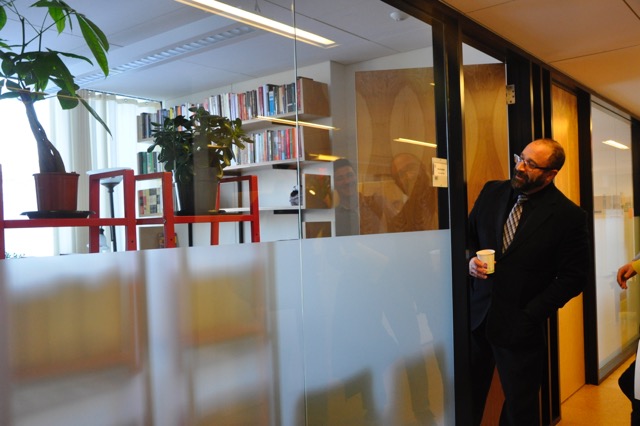 Glenn R. Magid, director of the Advising Programs Office, stands outside of his office on the fourth floor of the Smith Campus Center.