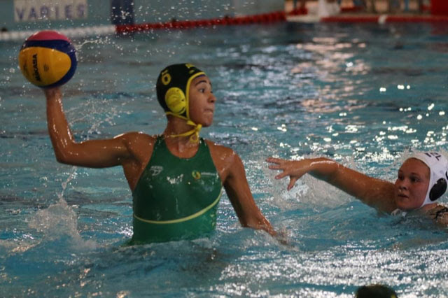 First-year water polo standout Dany Zapata Rincon, pictured above winding up a shot, has tried to find the silver linings that come from training and studying Down Under, halfway across the world.