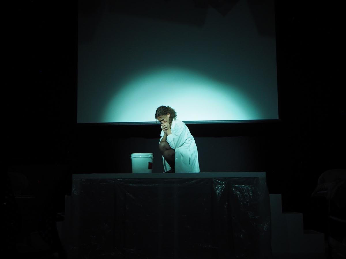 Sophie Garrigus as Dr. Lorna James. "The Effect" runs through Nov. 13 at the Loeb Ex.