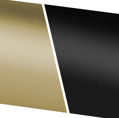 Matte Brass and Matte Black