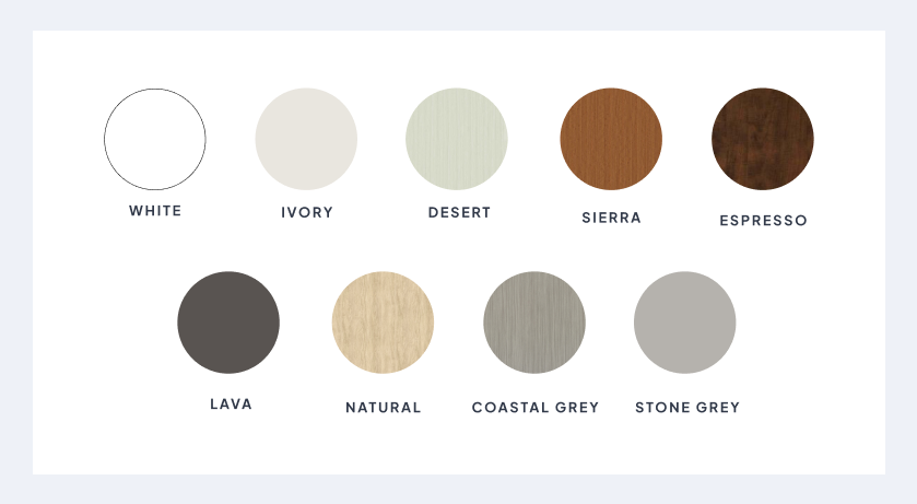 5. How many colors and finishes do you have?&nbsp;