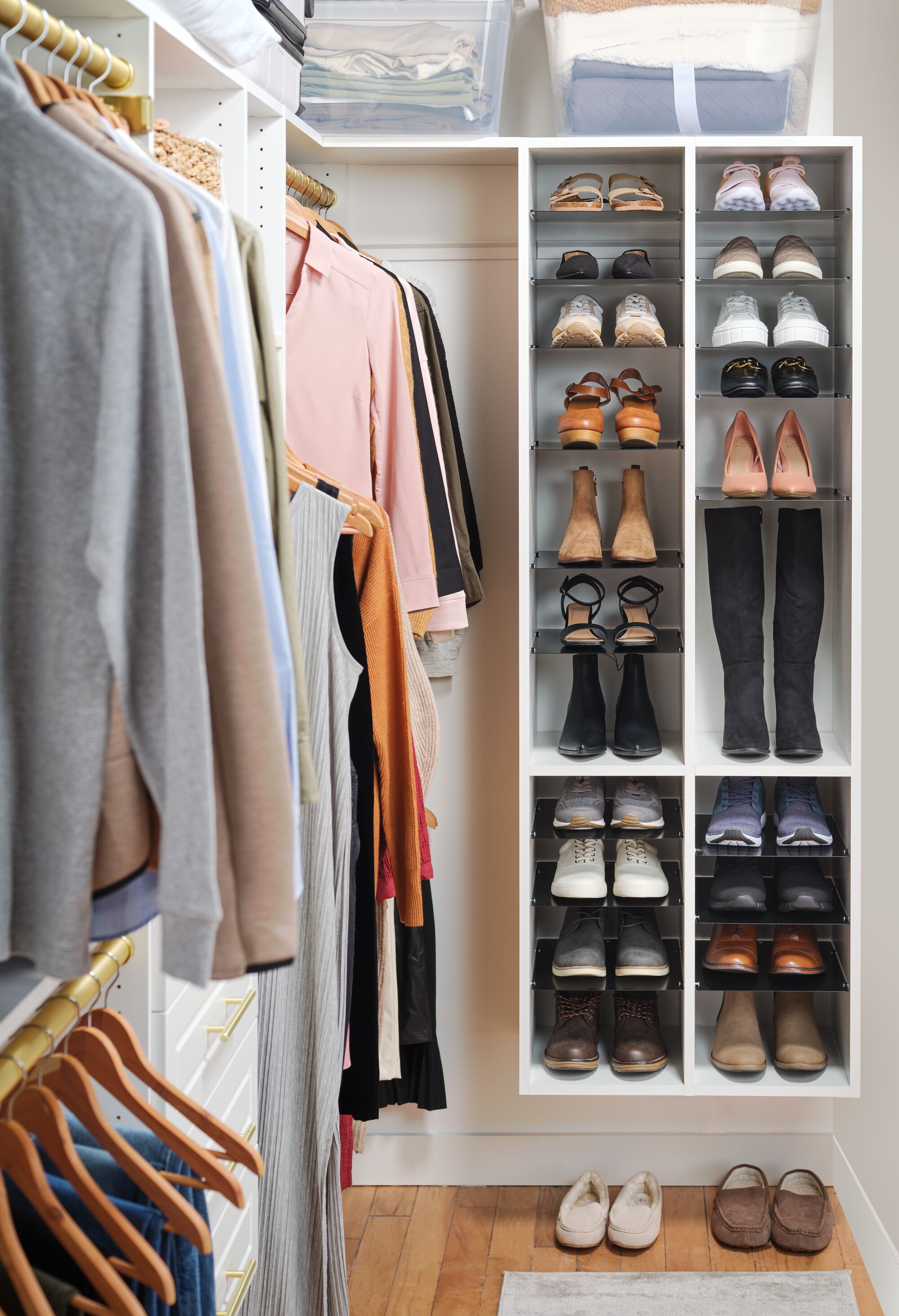 Walk In Best Way To Store Shoes In Closet Shoe Storage Closet Kit