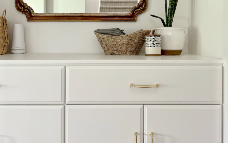 Closed Entryway Storage with Drop Zone