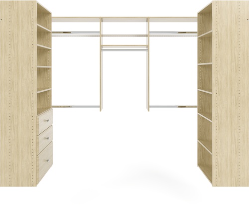 U-Shape Walk-In Closet - Honey Blonde