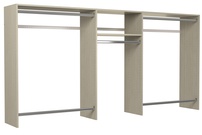 4' to 8' Hanging Closet - Weathered Grey