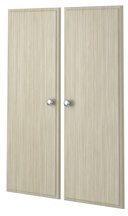 35" Deluxe Doors - Weathered Grey (pair)