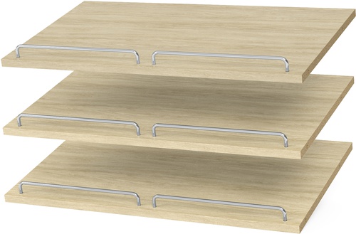 24" Shoe Shelves - Honey Blonde (3 pack)