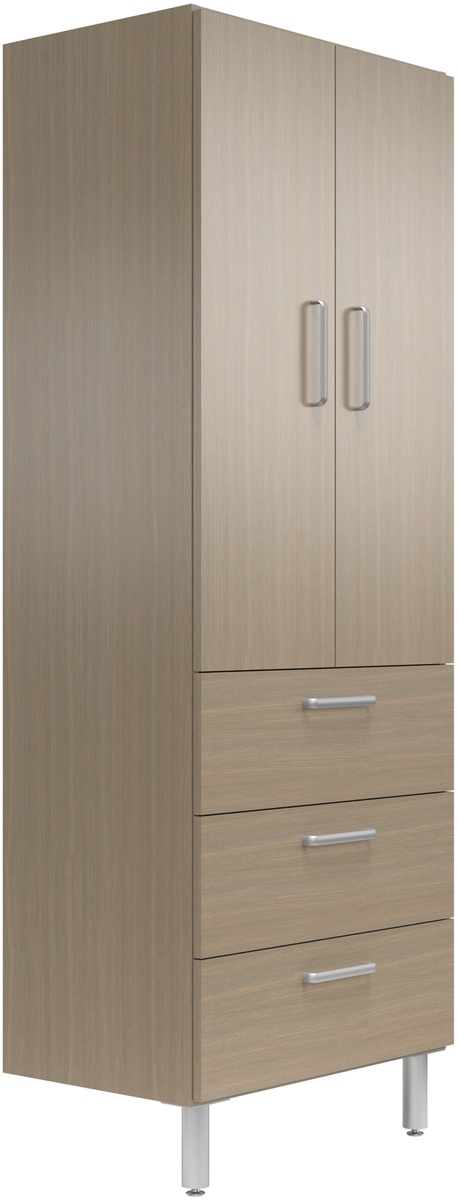 19" Deep x 30" Wide x 78" Tall Cabinet with Doors/3 ...