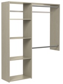 3' to 5' Deluxe Closet Kit - Weathered Grey