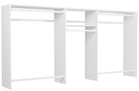 4' to 8' Hanging Closet - White