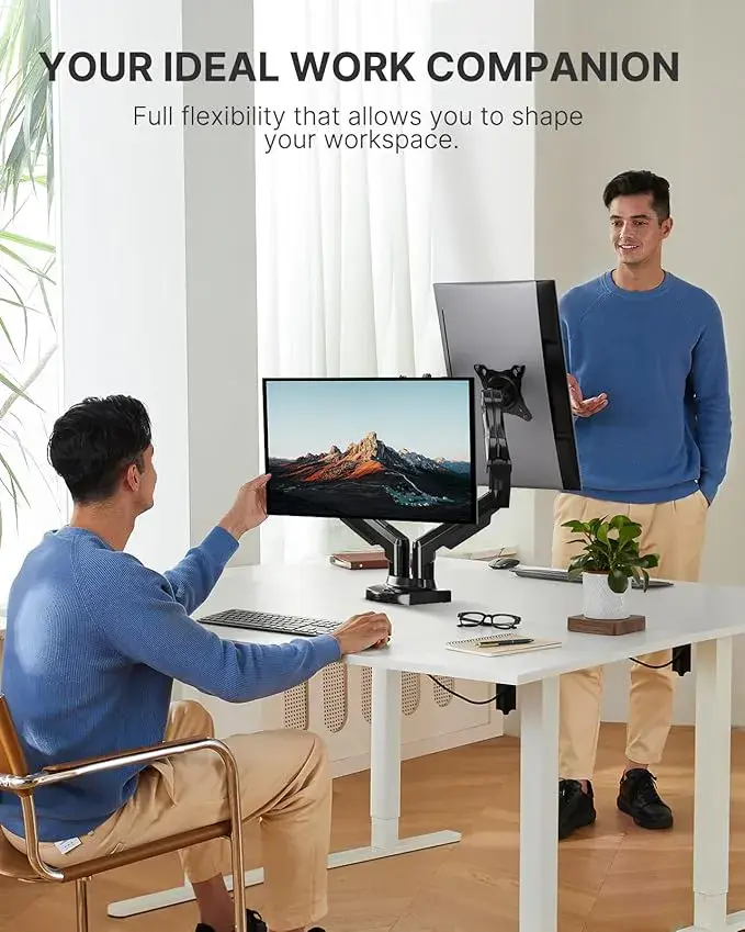 Full Adjustable Monitor Desk