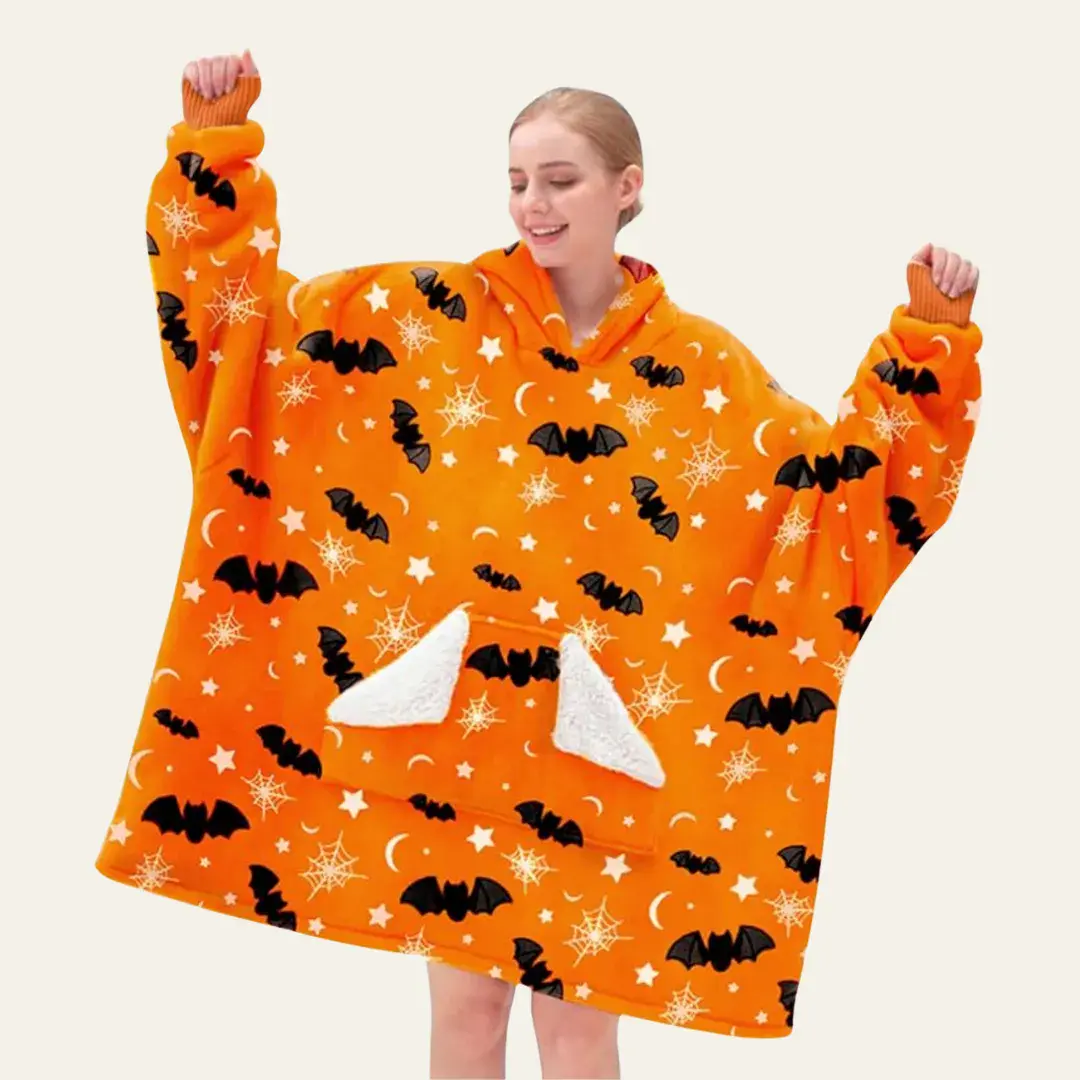 Halloween Wearable Blanket Hoodie
