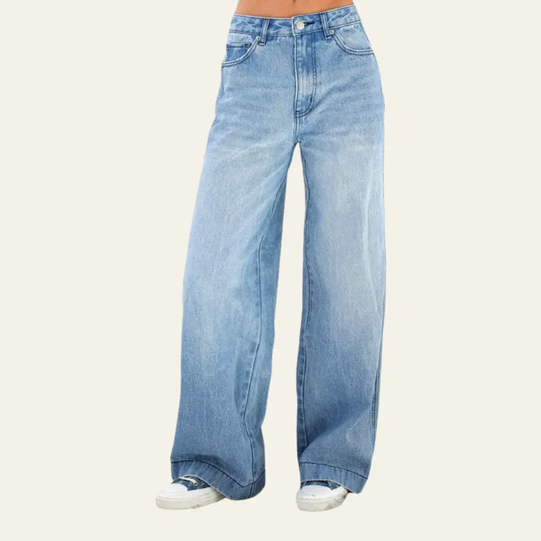Wide Leg Boyfriend Jeans