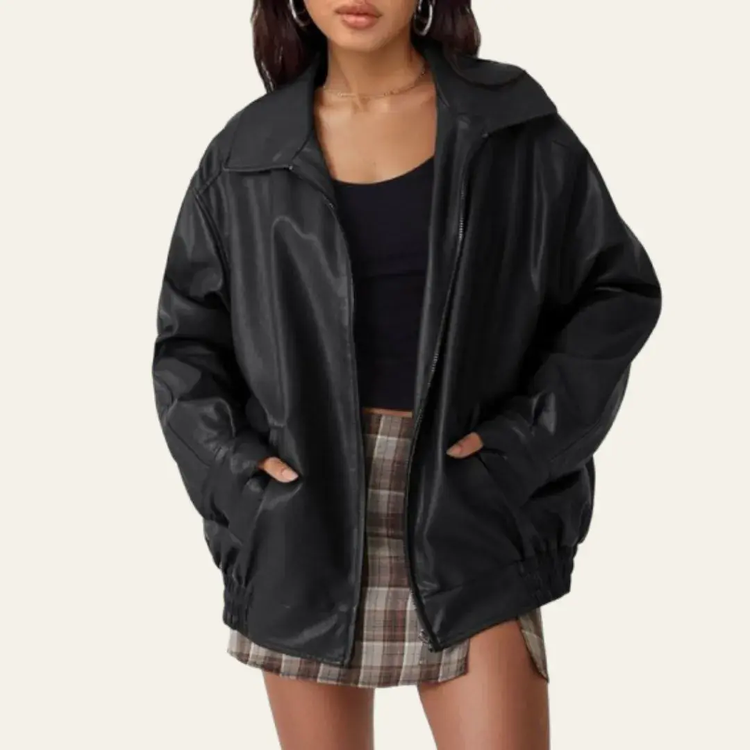 Oversized Leather Jackets Faux Suede