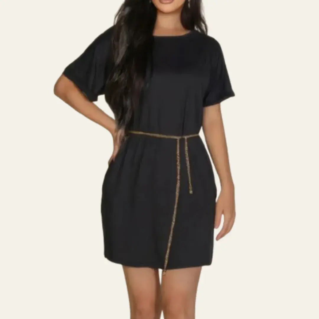 Side Pocket Double Folded Mini Skirt