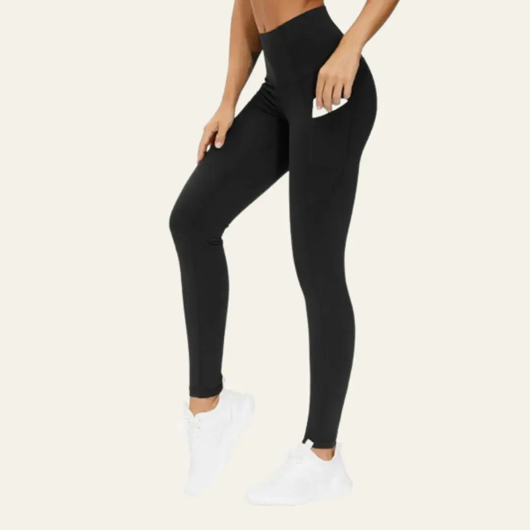 Thick High Waist Yoga Pants with Pockets