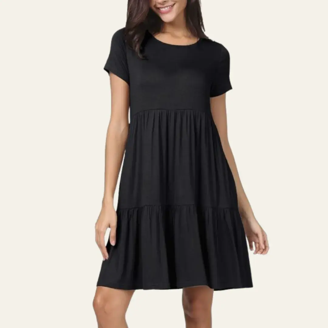 Summer Ruffle Loose Swing Casual Dress