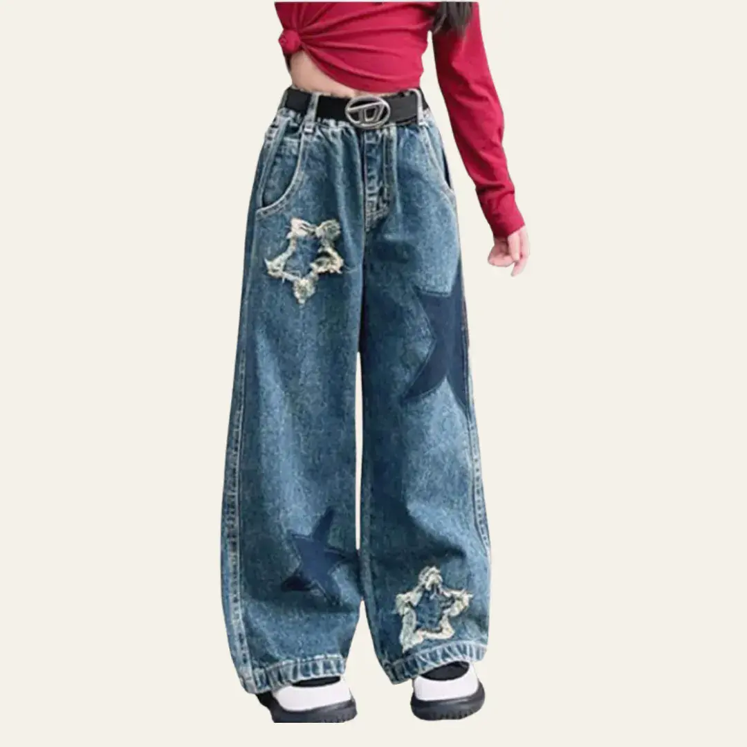 Jeans Elastic Waist Baggy