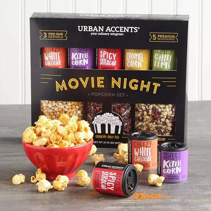 Popcorn Kernels and Popcorn Seasoning