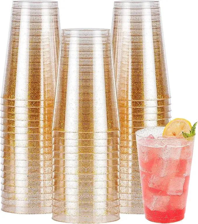 Glitter Plastic Cups for Party
