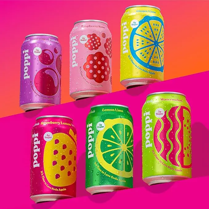 POPPI Sparkling Prebiotic Soda Party Starters