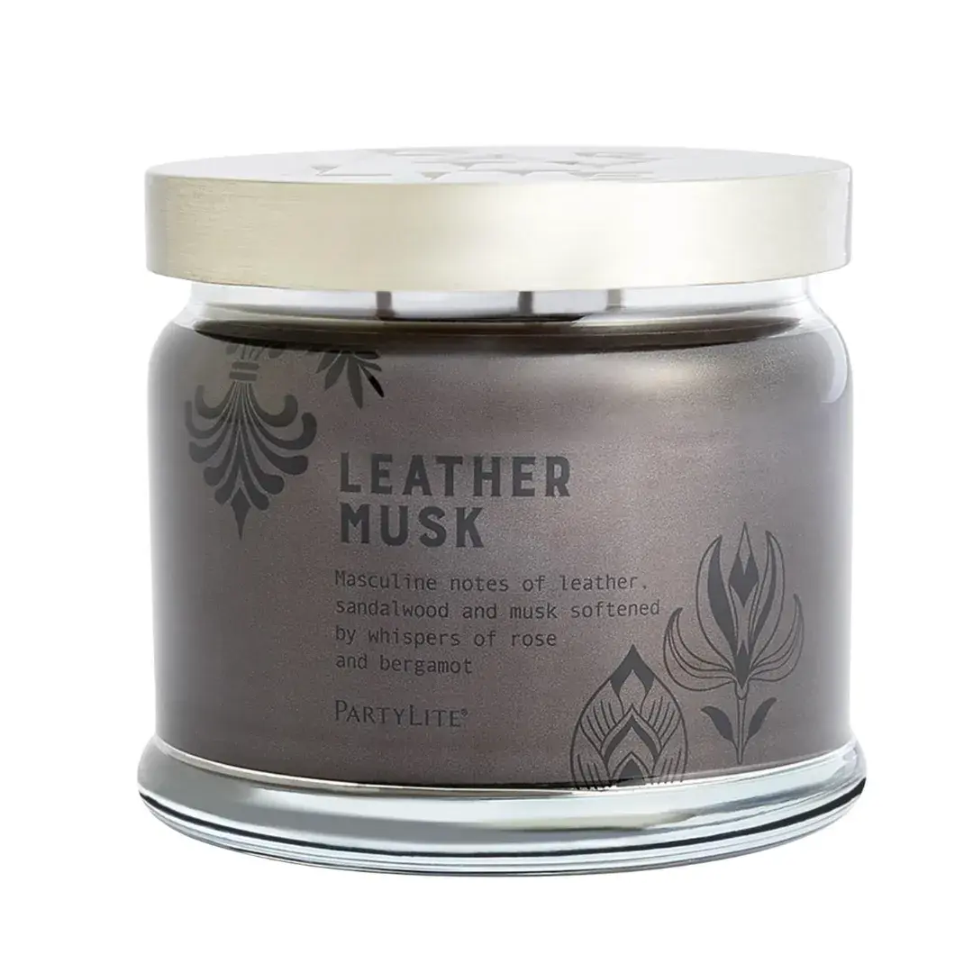 Leather Musk 3-Wick Jar Candle