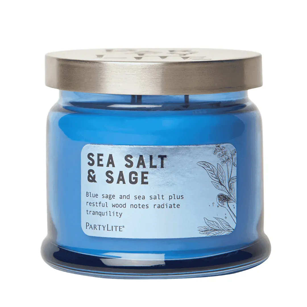 Sea Salt &amp; Sage 3 Wick Jar Candle