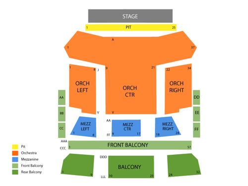 Stafford Centre Seating Chart