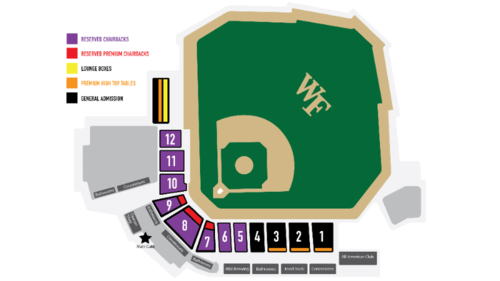 David F. Couch Ballpark Seating Chart