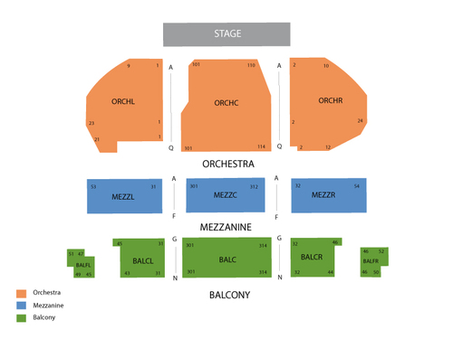 Ricardo Montalban Theatre Seating Chart