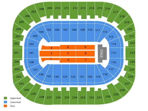 Izod Center Seating Chart