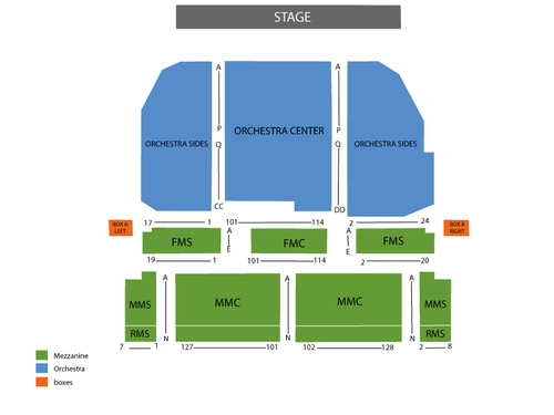 TINA - The Tina Turner Musical Venue Map